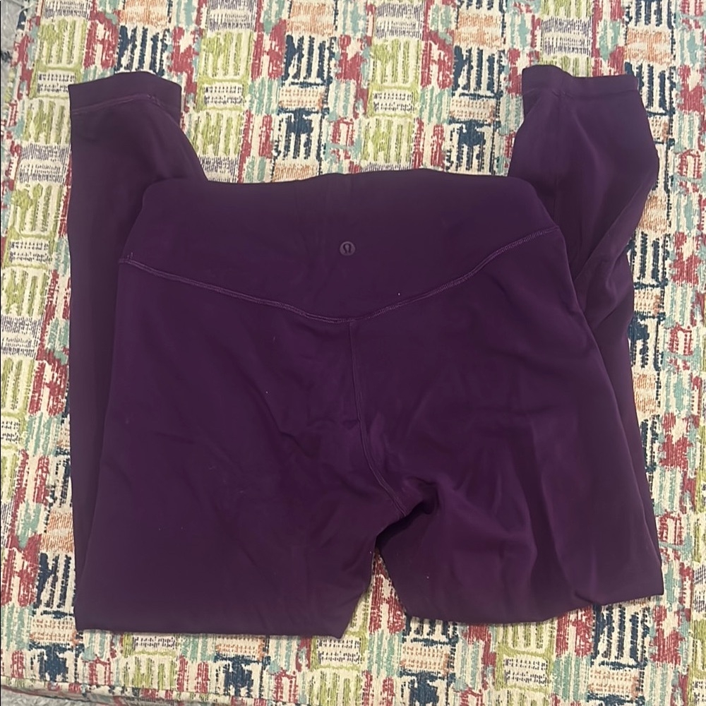 Lululemon Athletica Purple Leggings with Stretchy Design